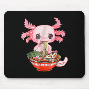 Kawaii Axolotl Ramen Food Japanese Funny Graphic A Mouse Pad