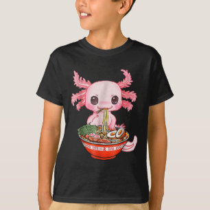 Kawaii Axolotl Ramen Food Japanese Funny Graphic A T-Shirt