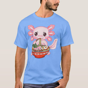 Kawaii Axolotl Ramen Noodles Japanese Anime Otaku  T-Shirt