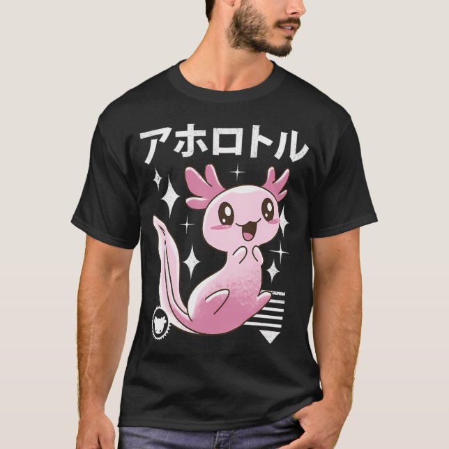 Kawaii Axolotl T-Shirt (Front)