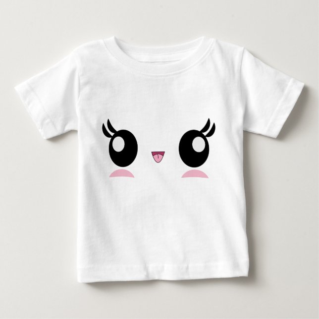 Kawaii Baby Face infant t-shirt (Front)