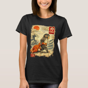 Kawaii Baby Monkey Punch Cute Japanese Macaque T-Shirt