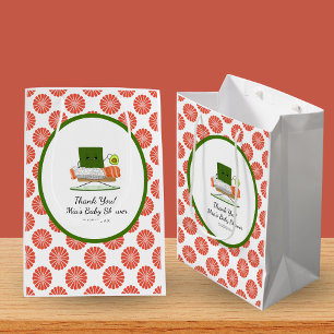 Kawaii Baby Shower: Sushi and Salmon Roll Theme Medium Gift Bag