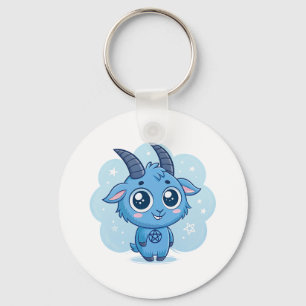 Kawaii Baphomet Key Ring