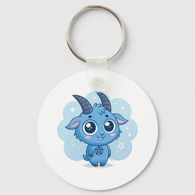 Kawaii Baphomet Key Ring (Front)