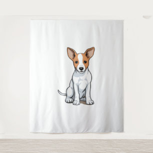 Kawaii Basenji Puppy   Tapestry