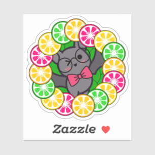 Kawaii Bat Pink Grapefruit & Citrus Wreath