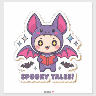 Kawaii Bat Sticker – Cute Halloween Bat Costume wi