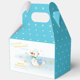 Kawaii Bath Time Little Duckling Boy Baby Shower Favour Box