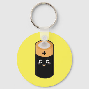 Kawaii battery key ring