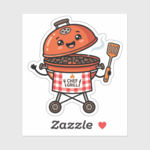 Kawaii BBQ Grill Chef Cute Father's Day