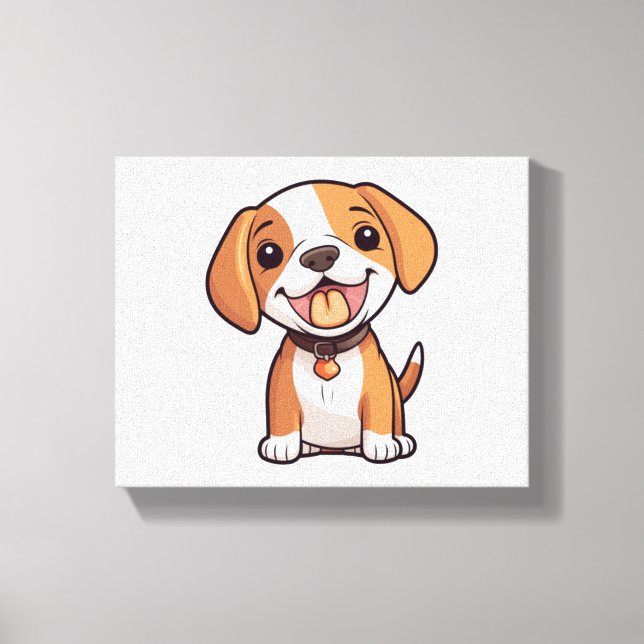 Kawaii Beagle Puppy   Canvas Print (Front)