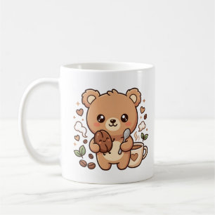 Kawaii Bear Coffee Clipart Mug