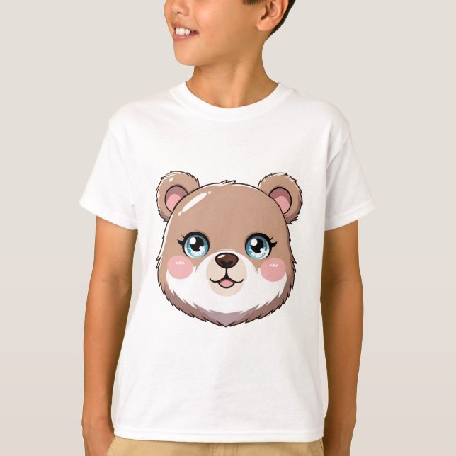 Kawaii Bear Head T-Shirt (Front)