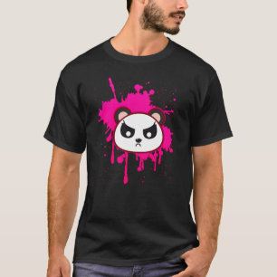 Kawaii Bear Pink Goth Punk T-Shirt