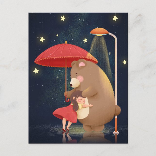 Kawaii Bear Postcard (Front)
