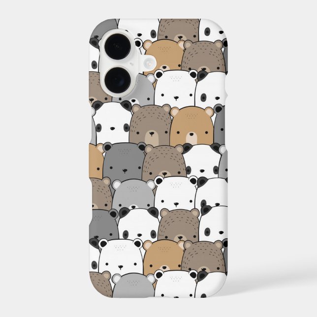 Kawaii Bears Case-Mate iPhone Case (Back)