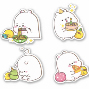 Kawaii Bears Sticker