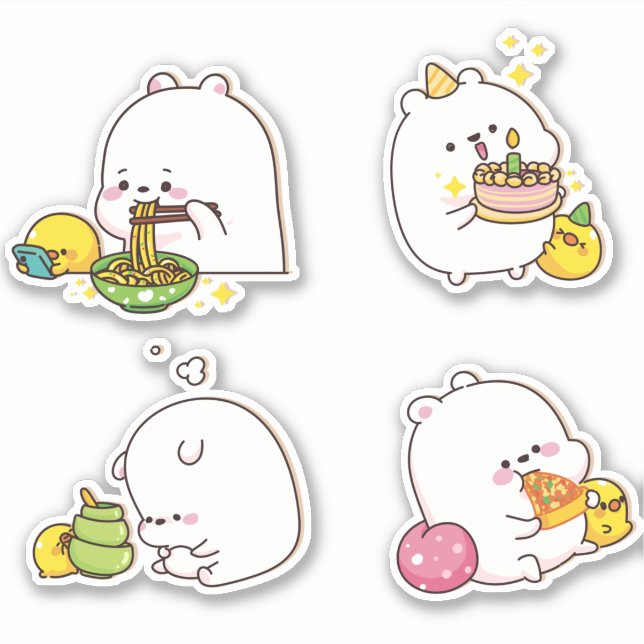 Kawaii Bears Sticker (Front)