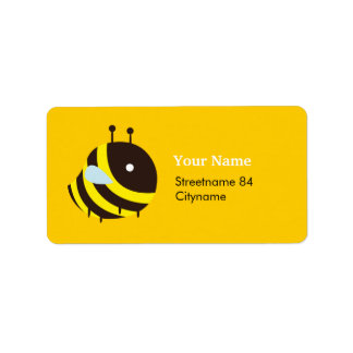 KAWAII BEE VERY CUTE FLYING BEE LABEL