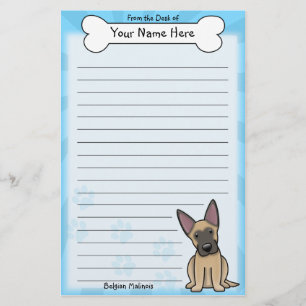 Kawaii Belgian Malinois Stationery
