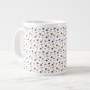 Kawaii Berries and Cherries Pattern Candy Jar Large Coffee Mug