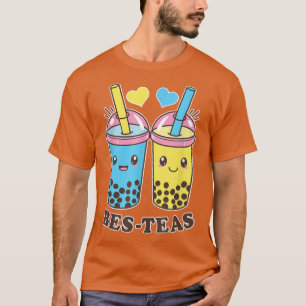 Kawaii Bes Teas Bubble Tea Cute Boba Besties 1117 T-Shirt
