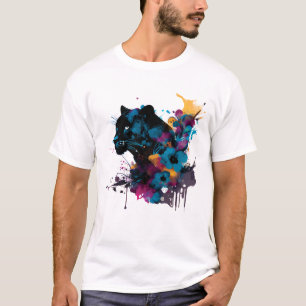 Kawaii Big Black Cat T-Shirt