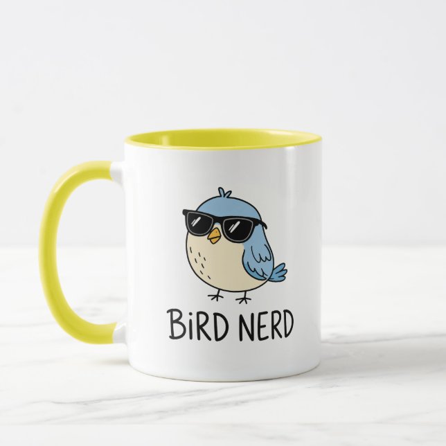 Kawaii Birdwatching Design Mug (Left)