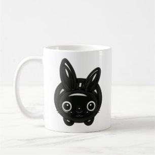 Kawaii Black Bunny Coffee Mug