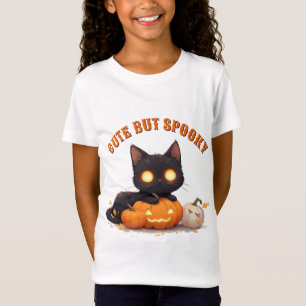 Kawaii Black Cat Trick Or Treat Halloween 🎃 T-Shirt
