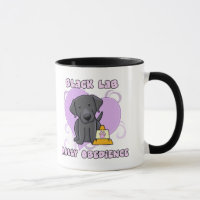 Kawaii Black Lab Rally Obedience