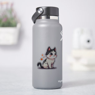 Kawaii Black & White Kitten – Halloween Chibi