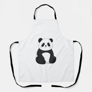 Kawaii Black & White Panda Apron
