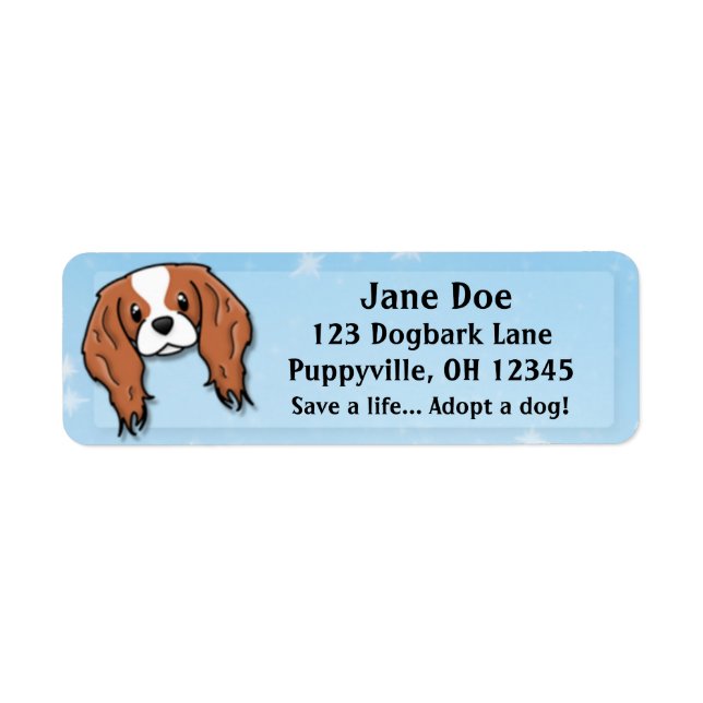 Kawaii Blenheim Cavalier King Charles Spaniel (Front)