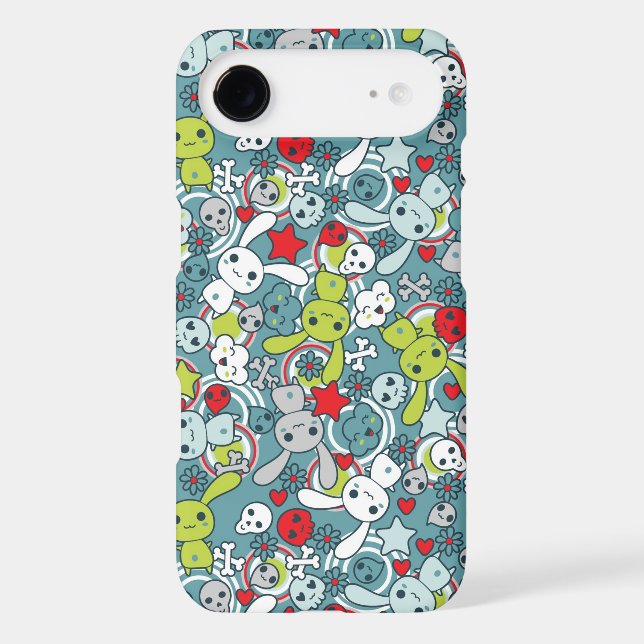 kawaii blue pattern Case-Mate iPhone case (Back)