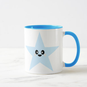 KAWAII BLUE STAR MUG