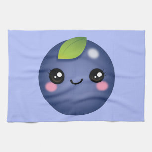 Kawaii Blueberry Kitchen Towel