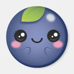 Kawaii Blueberry Magnet