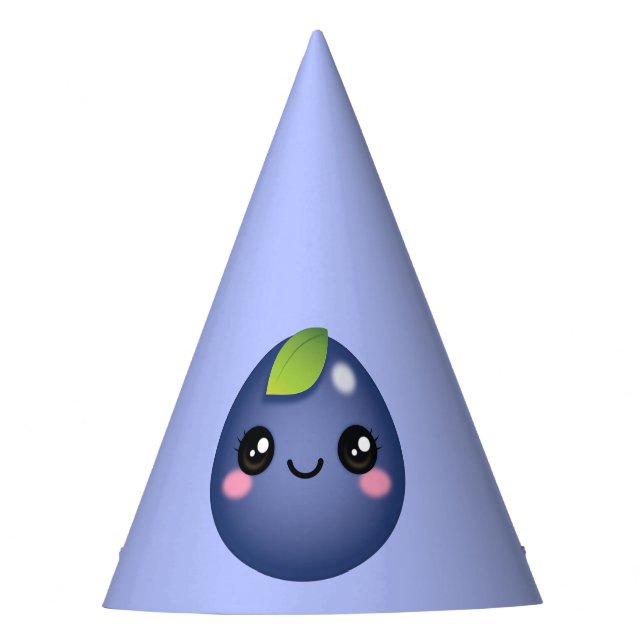 Kawaii Blueberry Party Hat (Front)
