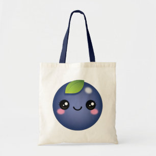 Kawaii Blueberry Tote Bag