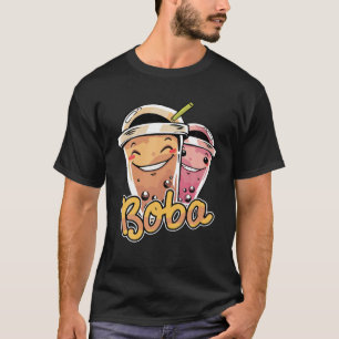 Kawaii Boba Tea Bubble Tea Milk Tea Japanese Anime T-Shirt