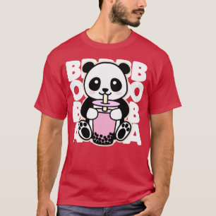 Kawaii Boba Tea Cute Panda Kawaii Bubble Tea Drin T-Shirt