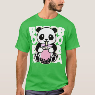 Kawaii Boba Tea Cute Panda Kawaii Bubble Tea Drin T-Shirt