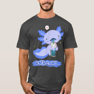 Kawaii Bobalotl Boba Tea Anime Axolotl Gift Kids G T-Shirt