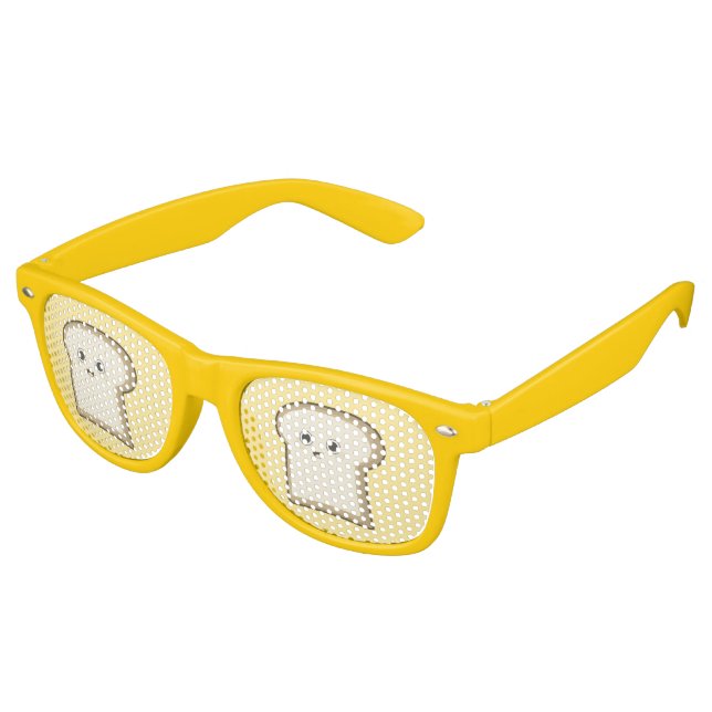 Kawaii Bread Retro Sunglasses (Angled)