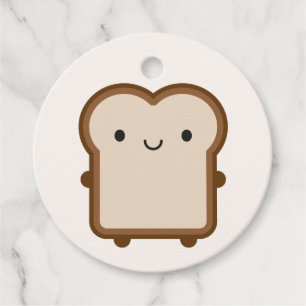 Kawaii Bread / Toast Favour Tags