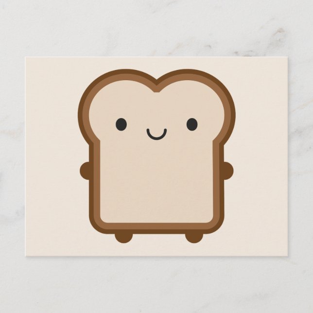 Kawaii Bread / Toast Postcard (Front)