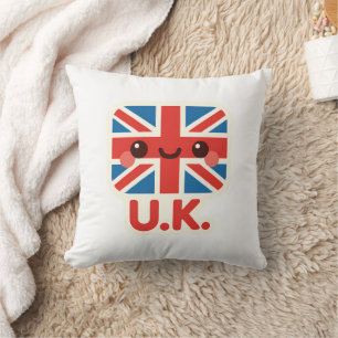 Kawaii British Flag – Cute UK Design Cushion
