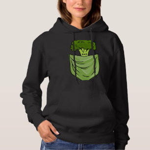 Kawaii Broccoli In Pocket Vegetable Lover Hoodie